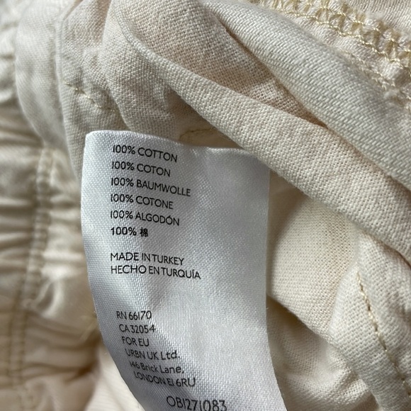 We the Free Women’s Cream High Rise Revival Cotton Denim Joggers, size XS - Picture 6 of 16